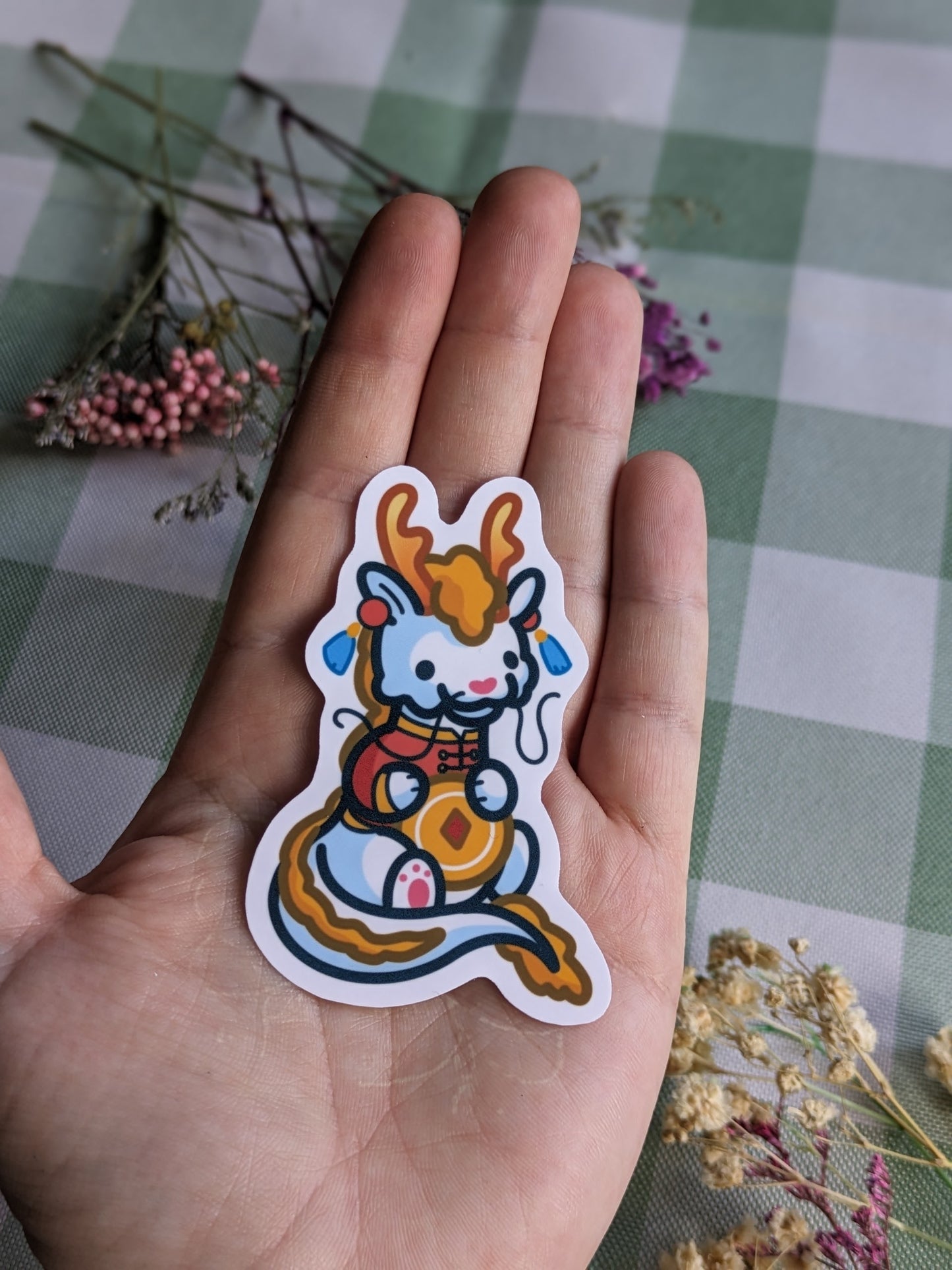 Good luck dragon sticker