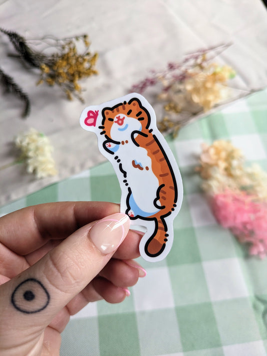 Long kitty sticker