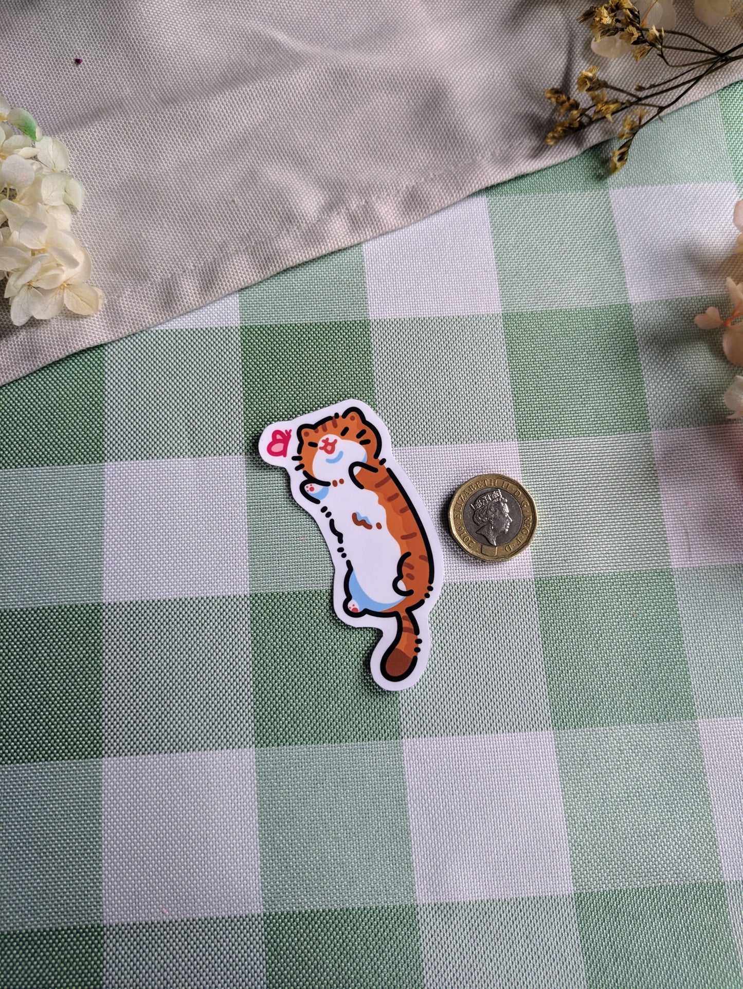 Long kitty sticker