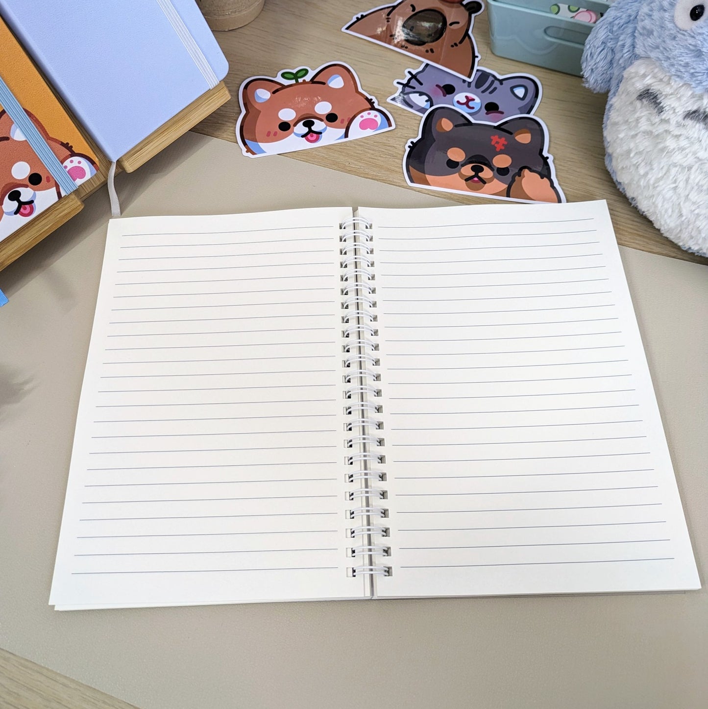 Camping bear A5 notebook