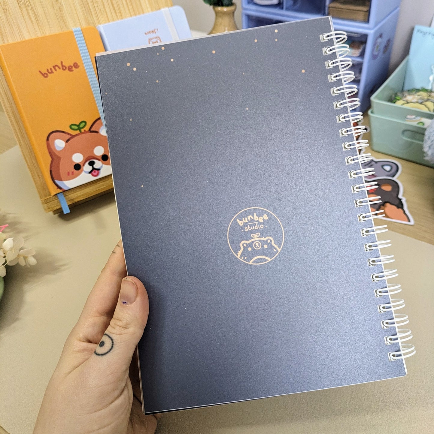 Camping bear A5 notebook