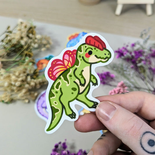 Dilophosaurus fairy sticker