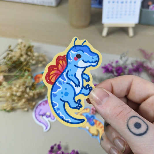 Velociraptor fairy sticker