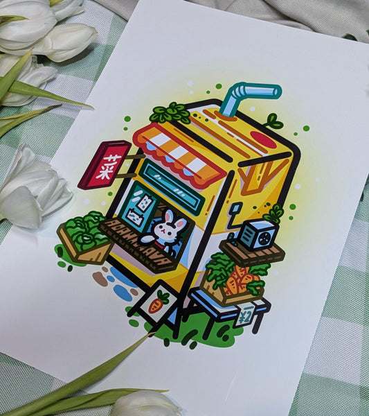 Juice carton print