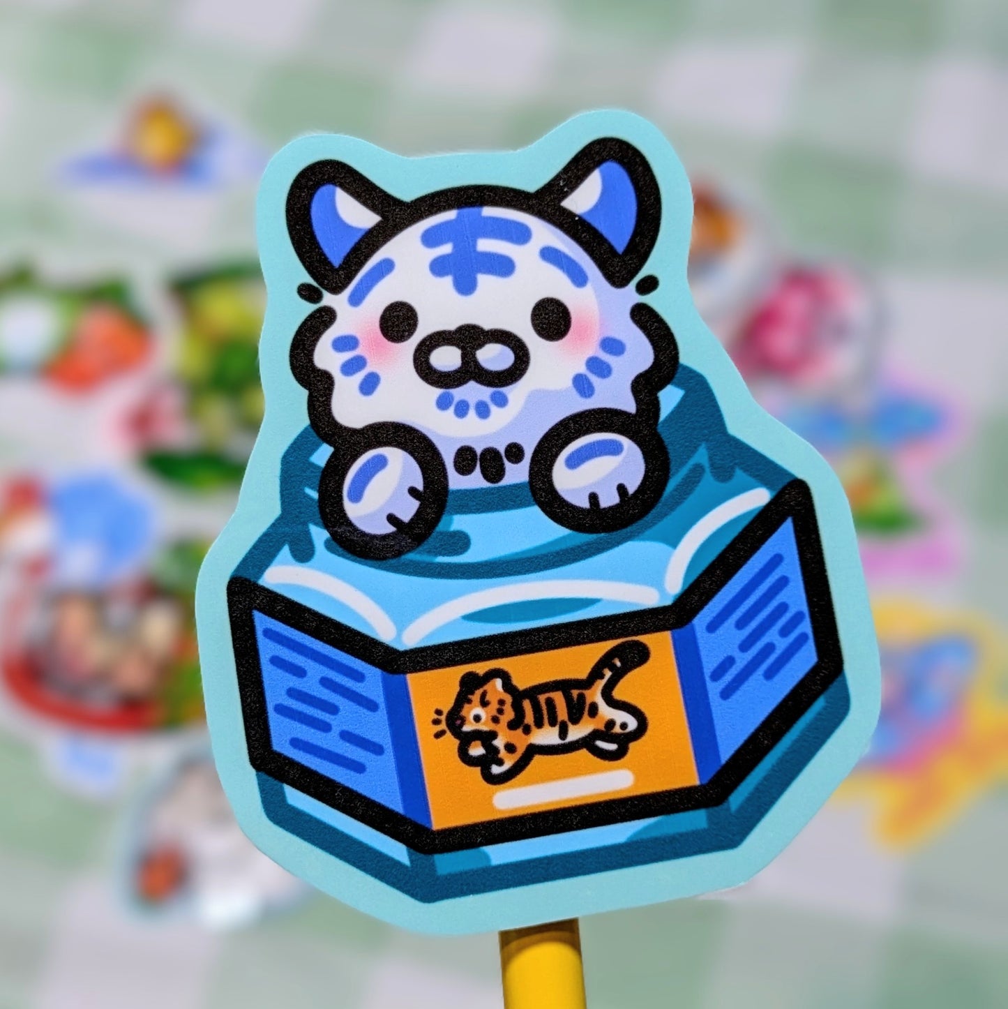 White tiger balm sticker