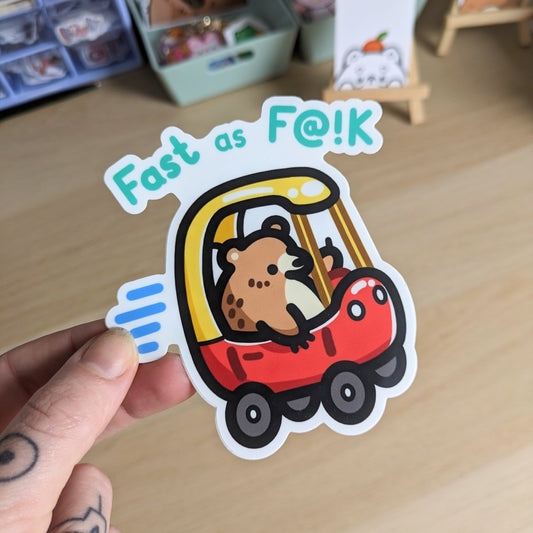 Fast as f*@k car sticker