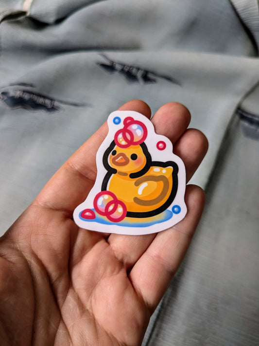 Soapy Duck Sticker