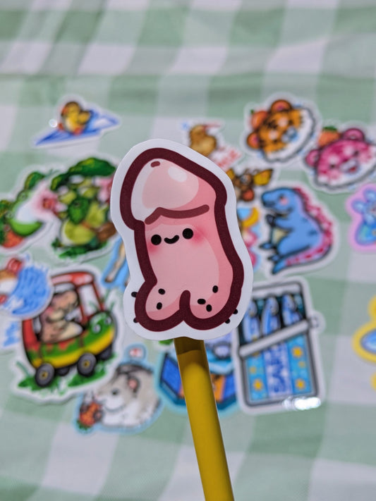 Happy weenie sticker