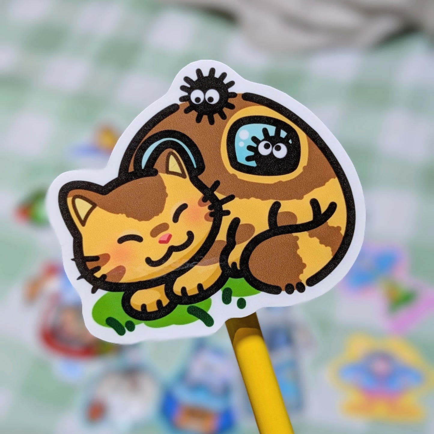 Baby cat bus sticker