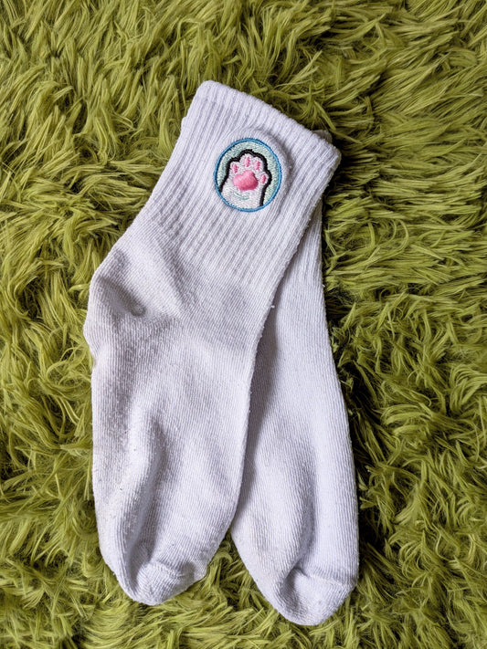 Beanie Weenies embroidered socks