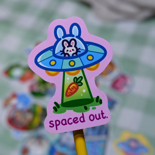 Space bunny sticker