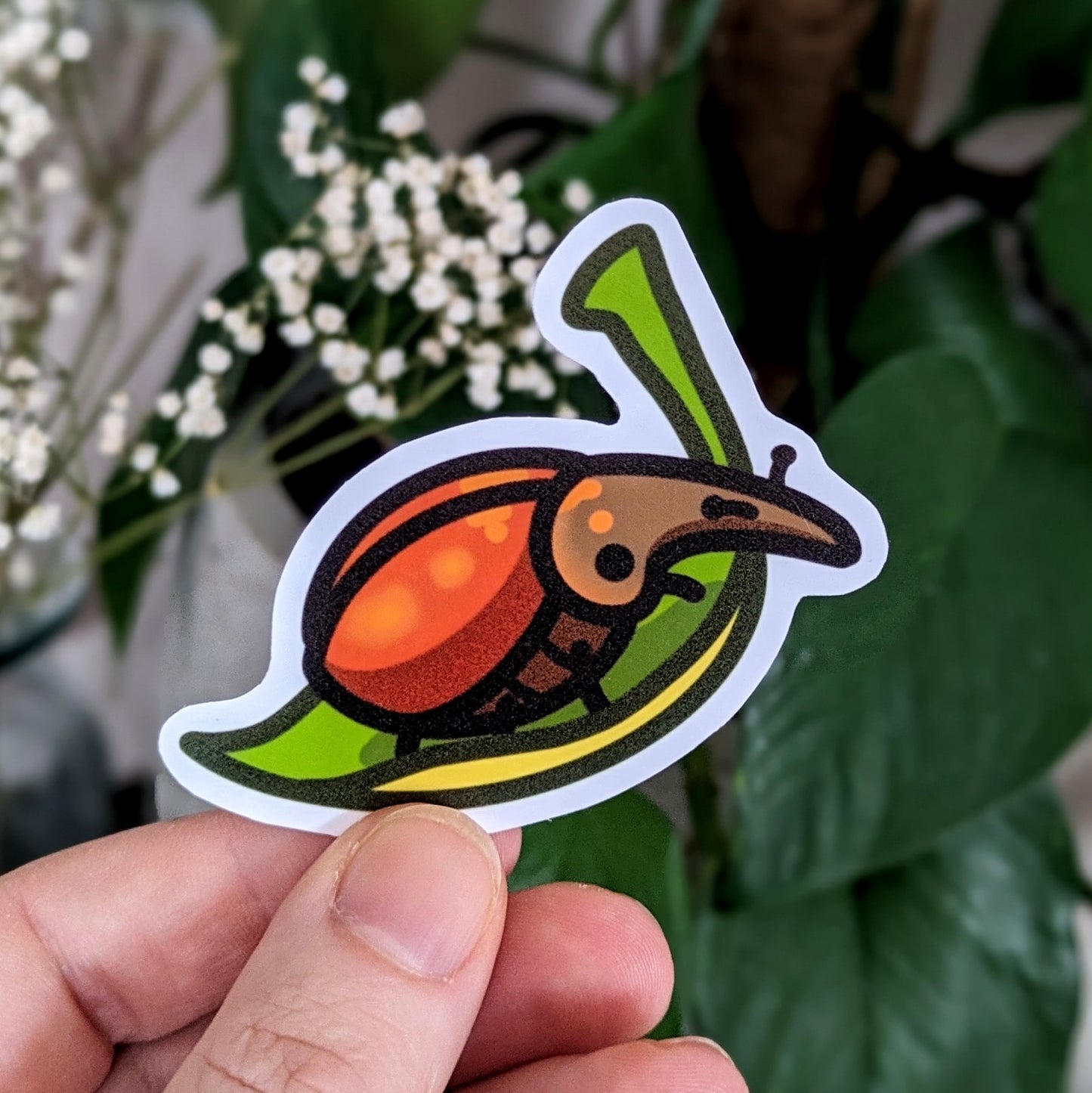 Wonderful weevil sticker