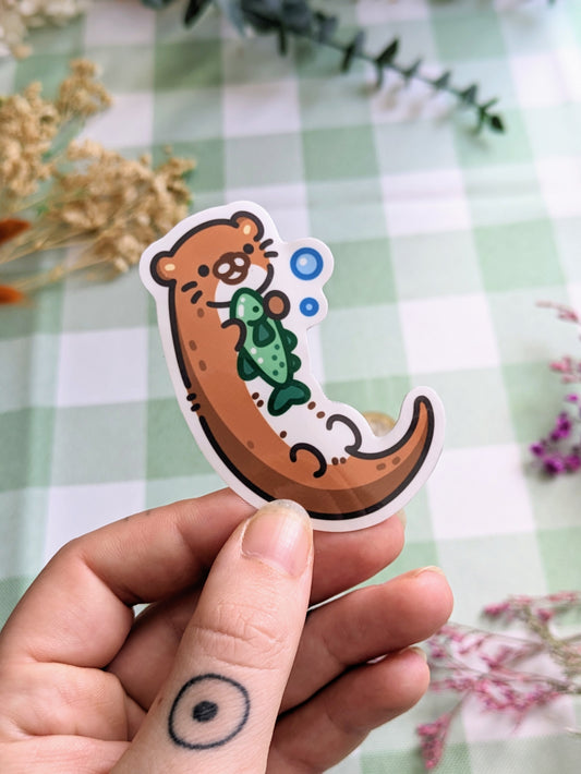 Otterly adorable sticker