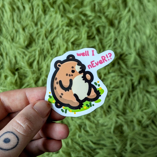 Offended Bear Sticker