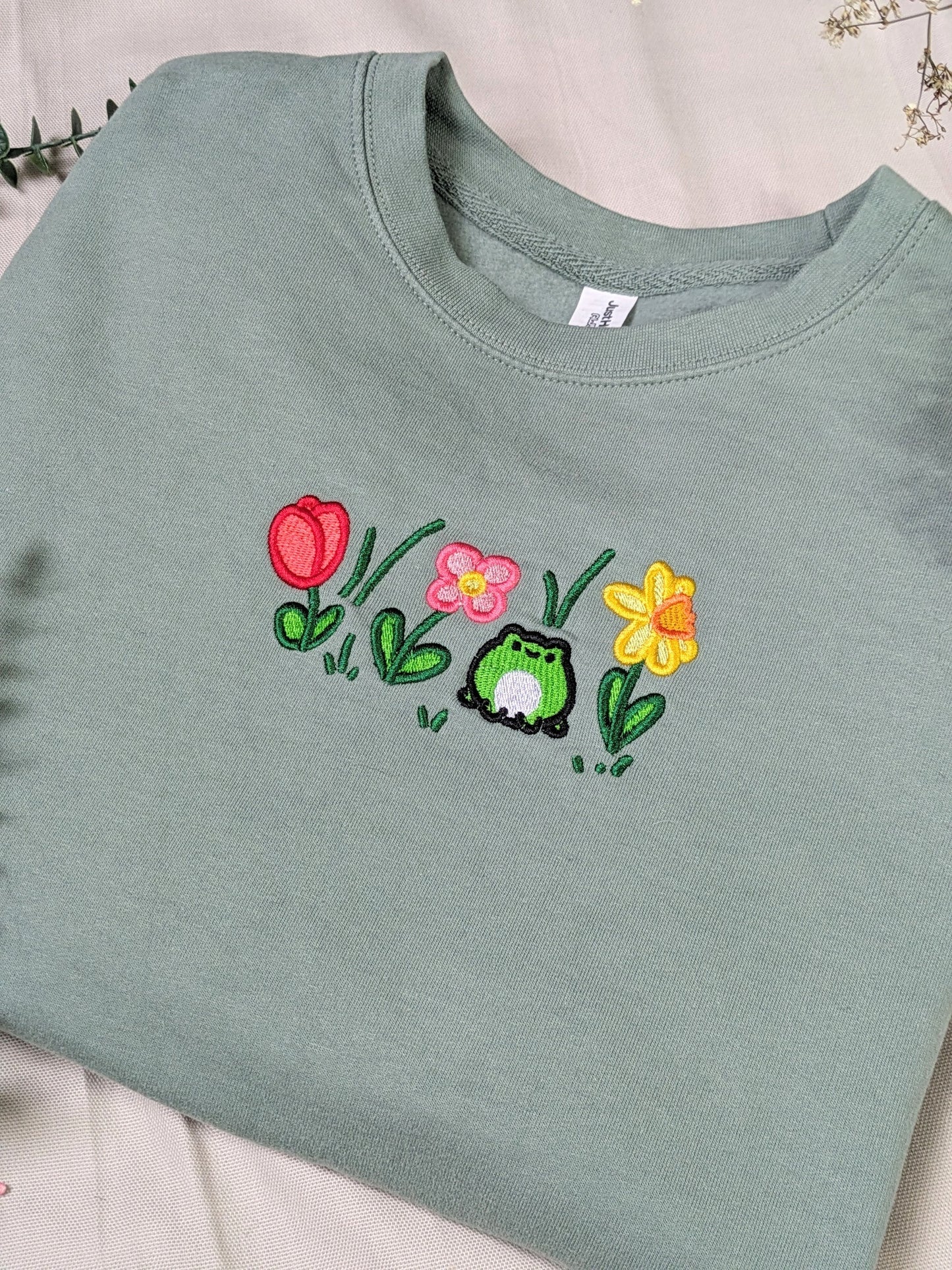 A very froggy spring sweater - preorder